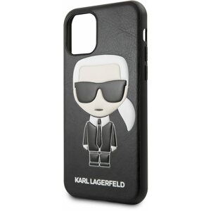 Telefon tok Karl Lagerfeld Embossed iPhone 11 fekete tok