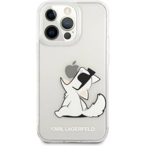 Telefon tok Karl Lagerfeld PC/TPU Choupette Eat iPhone 14 Pro átlátszó tok