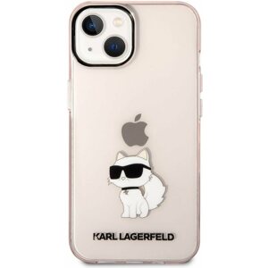 Telefon tok Karl Lagerfeld IML Choupette NFT hátlap iPhone 14 Plus Pink készülékhez