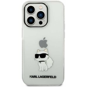 Telefon tok Karl Lagerfeld IML Choupette NFT iPhone 14 Pro átlátszó hátlap tok