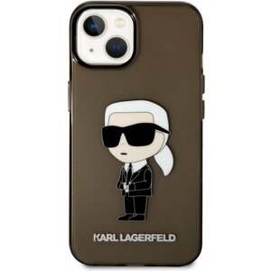Telefon tok Karl Lagerfeld IML Ikonik NFT iPhone 14 Plus fekete hátlap tok