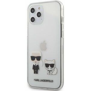 Telefon tok Karl Lagerfeld PC/TPU Karl&Choupette Apple iPhone 12 Pro Max átlátszó tok
