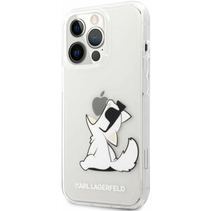Telefon tok Karl Lagerfeld PC/TPU Choupette Eat Apple iPhone 13 Pro átlátszó tok