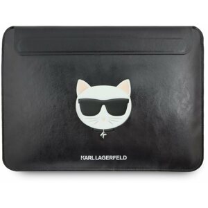 Laptop tok Karl Lagerfeld Choupette Head Embossed Computer Sleeve 16" Black