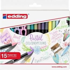 Marker EDDING Pastel Celebrations, 15 színből álló készlet