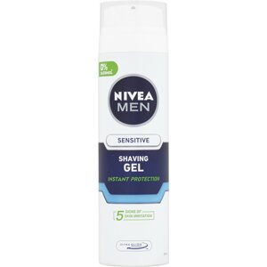 Borotvagél NIVEA MEN Sensitive Borotvagél Érzékeny Bőrre, 200 ml