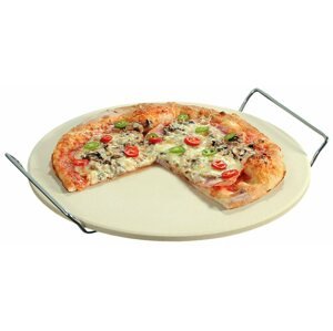 Vágódeszka Kesper Pizzakő fogantyúval, átmérője 33 cm