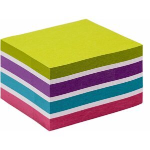 Öntapadós jegyzettömb KORES CUBO Pastel újrahasznosított 75 x 75 mm, 450 lap, többféle szín