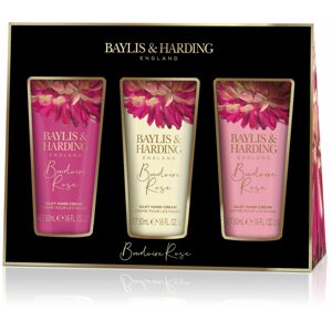 Kozmetikai ajándékcsomag BAYLIS & HARDING 3 db-os kézkrém készlet - Titokzatos rózsa
