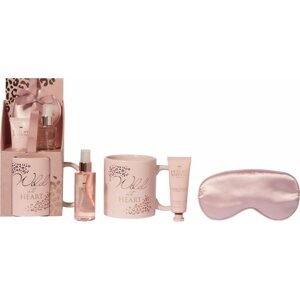 Kozmetikai ajándékcsomag GRACE COLE Testápoló ajándékcsomag bögrével - Vanília és mandula, 4db