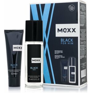 Kozmetikai ajándékcsomag MEXX Black For Him Set 125 ml