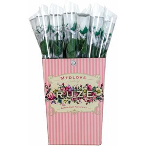 Kozmetikai ajándékcsomag ACCENTRA Salsa Szappan Rózsa 1 × 5 g száron fehér