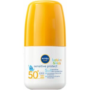 Napozókrém NIVEA Sun Kids Protect & Sensitive Roll-on SPF 50+ 50 ml