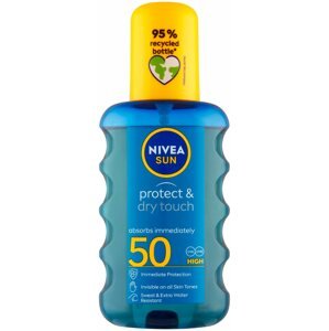 Napozó spray NIVEA Sun Protect & Dry Invisible Spray SPF 50 200 ml