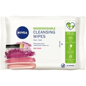 Arctörlő kendő NIVEA Gentle Cleansing Wipes Dry and Sensitive Skin, 25 db