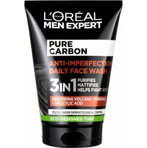 Arctisztító gél ĽORÉAL PARIS Men Expert Pure Carbon 3 az 1- ben Face Wash 100 ml