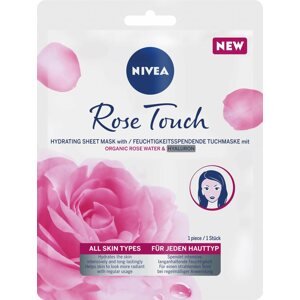 Arcpakolás NIVEA Rose Touch Textile mask 1 db