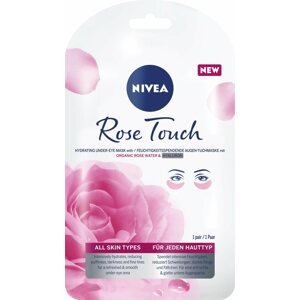 Arcpakolás NIVEA Rose Touch Textile Under Eye Mask 1 pár