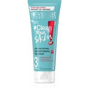 Arckrém EVELINE COSMETICS Clean Your Skin Light Mattifying & Moisturising Face Cream 75 ml