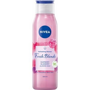 Tusfürdő NIVEA Fresh Blends Raspberry, Blueberry, Almond Milk 300 ml