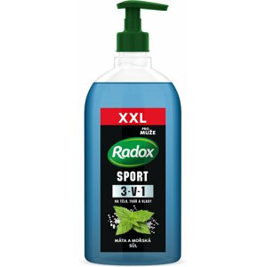 Tusfürdő Radox Sport 3 az 1-ben Férfi tusfürdő testre, arcra és hajra 750 ml