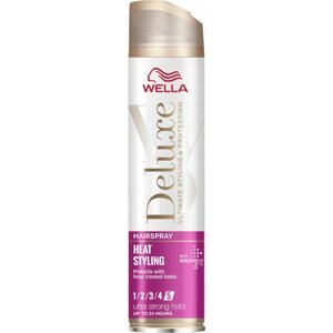 Hajlakk WELLA Deluxe Hair Spray Heat Protect Ultra Strong 250 ml