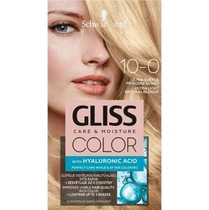 Hajfesték SCHWARZKOPF GLISS Color 10-0 Ultravilágos természetes szőke 60 ml