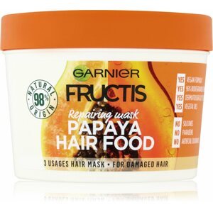 Hajpakolás GARNIER Fructis Hair Food Papaya Regeneráló hajpakolás 400 ml