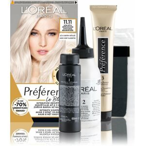Hajfesték L'ORÉAL PARIS Preférence Le Blonding 11.11 Ultravilágos hűvös kristályszőke