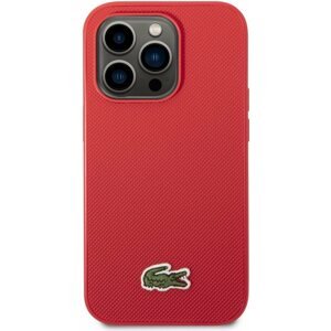 Telefon tok Lacoste Iconic Petit Pique Logo iPhone 14 Pro piros hátlap tok