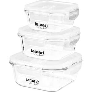 Ételtároló doboz szett LAMART LT6012 tárolóedény szett, 3 db