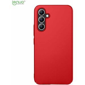 Kryt na mobil Lenuo Leshield obal pro Samsung Galaxy A34 5G, červená