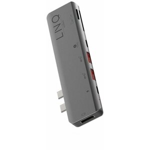 Port replikátor LINQ Pro USB-C 10Gbps Multiport Hub with 4K HDMI and Thunderbolt Passthrough for MacBook