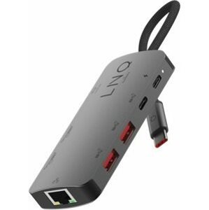 Port replikátor LINQ Pro Studio USB-C 10Gbps Multiport Hub with PD, 8K HDMI and 2.5Gbe Ethernet