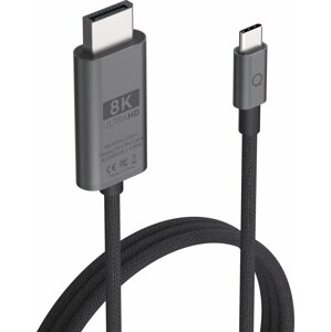 Video kabel LINQ 8K/60Hz USB-C to DisplayPort Pro Cable 2m - Space Grey