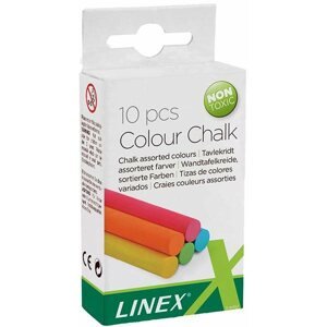 Kréta Linex színes, kerek - 10 darabos csomagban