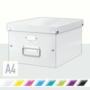 Archiváló doboz Leitz WOW Click-N-Store A4 28.1 x 20 x 37 cm, fehér