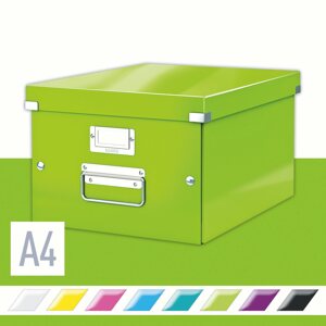Archiváló doboz Leitz WOW Click & Store A4 28.1 x 20 x 37 cm, zöld