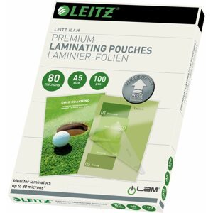 Lamináló fólia LEITZ iLam A5/160 routing technológiával, fényes - 100 darabos csomagban