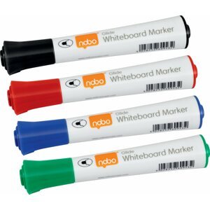 Marker NOBO Glide Drywipe, többféle szín - 4 darabos csomagban