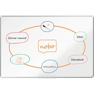 Mágneses tábla NOBO Premium Plus 180 x 120 cm, fehér