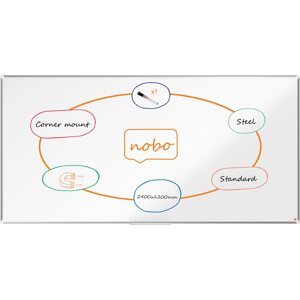 Mágneses tábla NOBO Premium Plus 240 x 120 cm, fehér