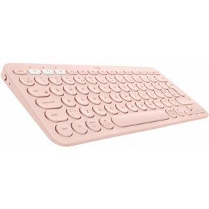 Billentyűzet Logitech Bluetooth Multi-Device Keyboard K380, rózsaszín - US INTL