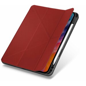 Tablet tok UNIQ Transforma Rigor tok állvánnyal Apple iPad Air 10.9“ (2020) piros