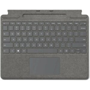 Billentyűzet Microsoft Surface Pro X/Pro 8/Pro 9 Signature Keyboard Platinum ENG