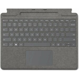 Billentyűzet Microsoft Surface Pro X/Pro 8/Pro 9 Signature Keyboard Platinum HU