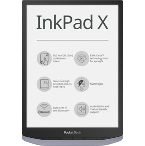 Ebook olvasó PocketBook 1040 InkPad X Metallic Grey