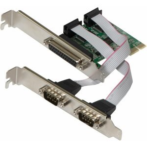 Bővítőkártya EVOLVEO Serial RS232 és LPT PCIe, bővítőkártya