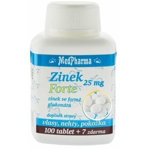 Zinek MEDPHARMA Zinek 25 mg Forte 107 tbl.