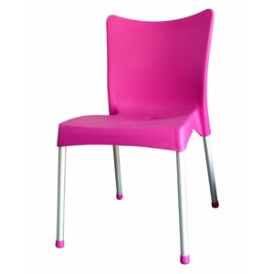 Kerti szék MEGAPLAST VITA műanyag, AL láb, rózsaszín